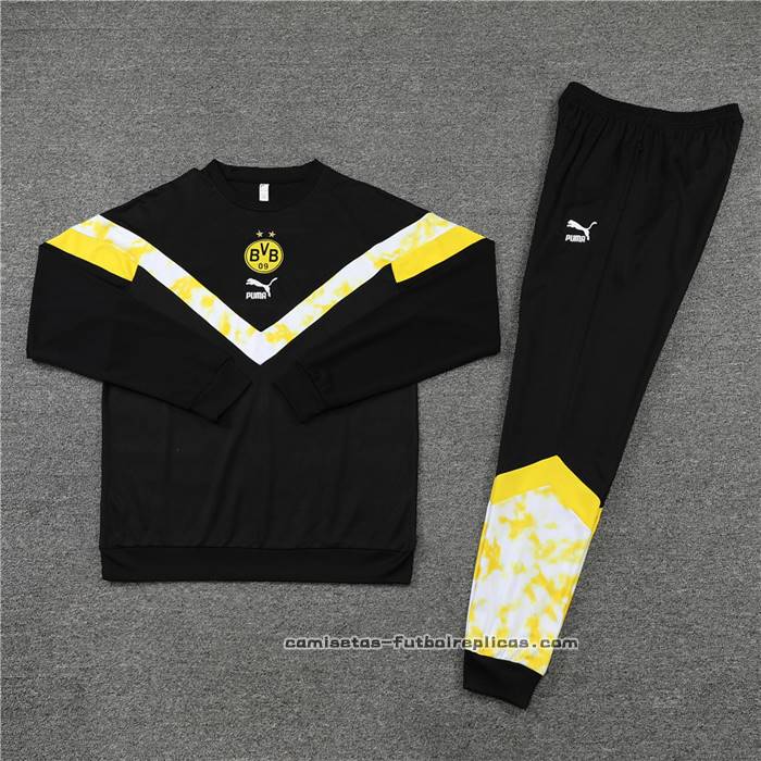 Chandal de Sudadera del Borussia Dortmund 2022 Negro
